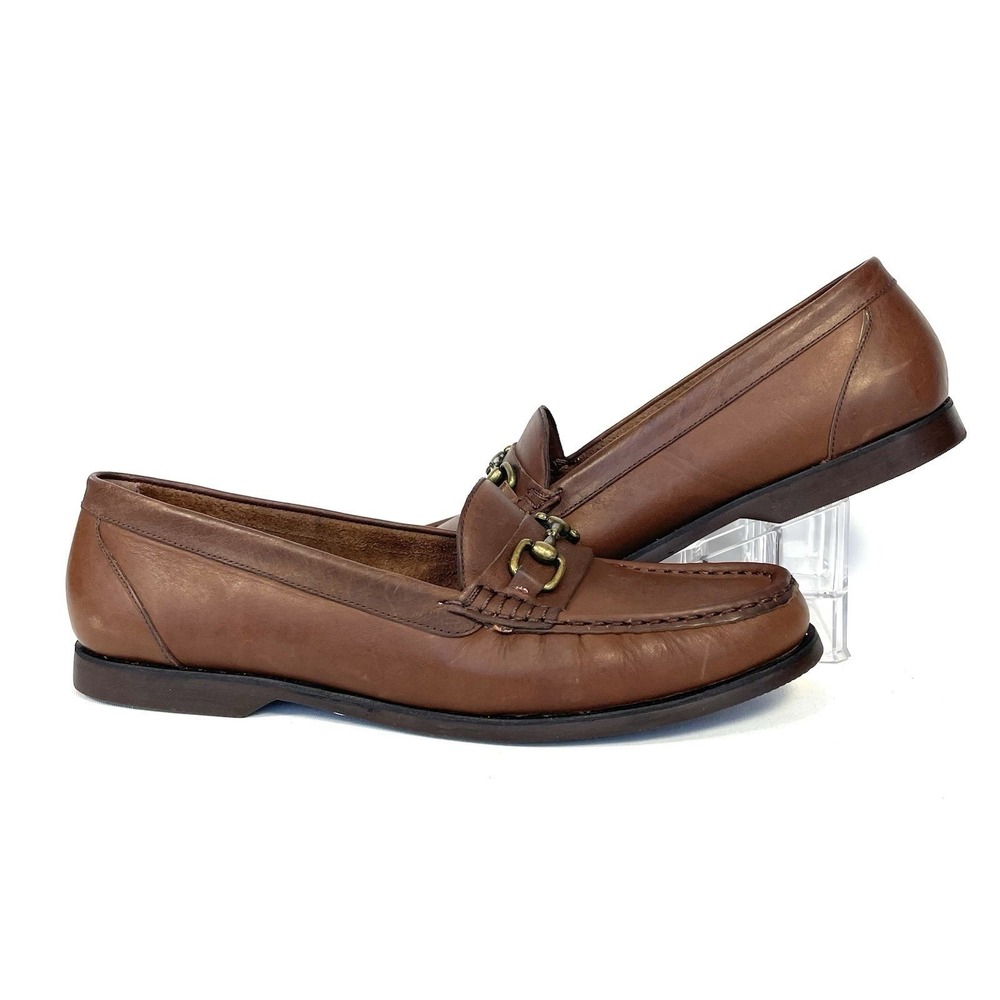 Vintage Selby Brown Leather Horsebit Loafers Womens 10N Narrow Slip On Classic - Picture 2 of 10